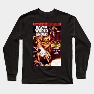 Classic Sci-Fi MOvie Poster - The Day the World Ended Long Sleeve T-Shirt